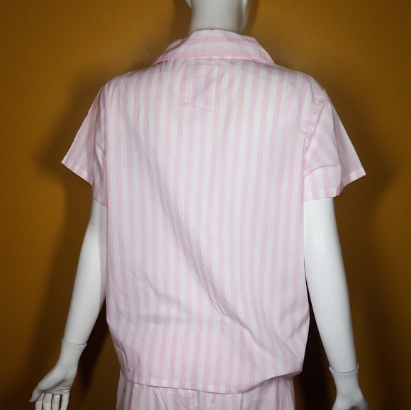 Mickey Mouse Bubblegum Stripped Fancy Pajama Set - Picture 3 of 11